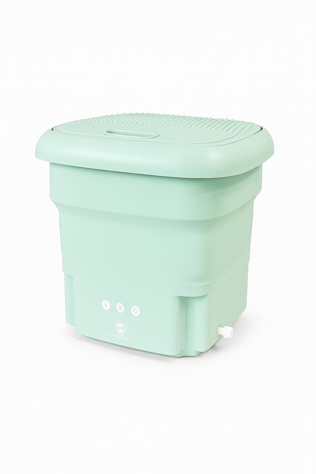 Lavatrice Portatile Pieghevole con Centrifuga Automatica