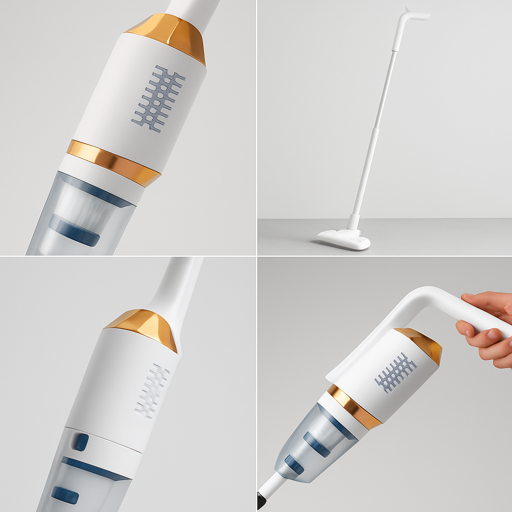 Aspirapolvere elettrico senza fili e ricaricabile – scopa e sacco per pavimenti